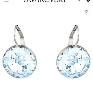 Swarovski, Bella blue drop earrings; rhodium plated.
Perfect condition.
